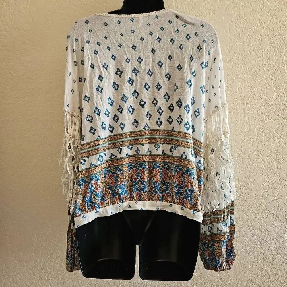 Free People Macra Maze Me Blouse